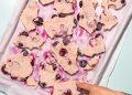 Creamy Cherry Float Frozen Yogurt Bark