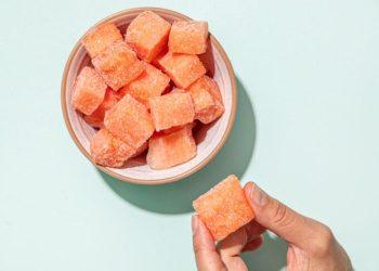 Sour Frozen Watermelon Snack (2 ingredients!)