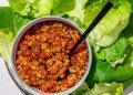 Sweet + Spicy Vegan Lettuce Wraps with Tempeh Crumbles