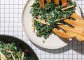 Creamy Maple Tahini Kale and Apple Salad