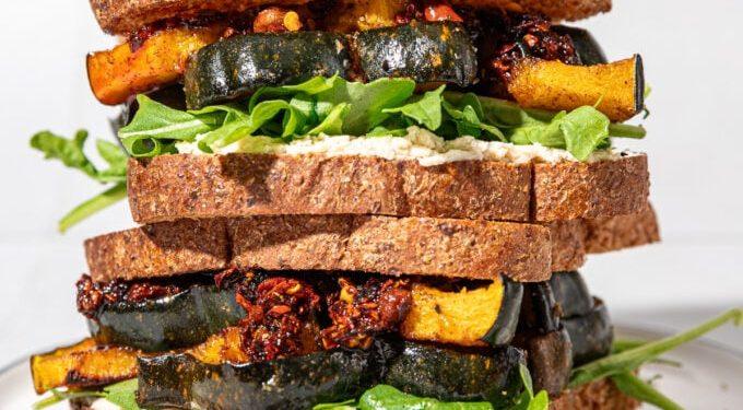 Sweet + Spicy Roasted Squash Sandwich