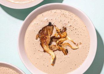 Cozy Vegan Mushroom Soup with Cashew Cream