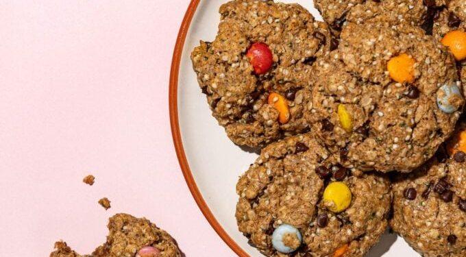 Easy Vegan Monster Cookies with Hemp Hearts